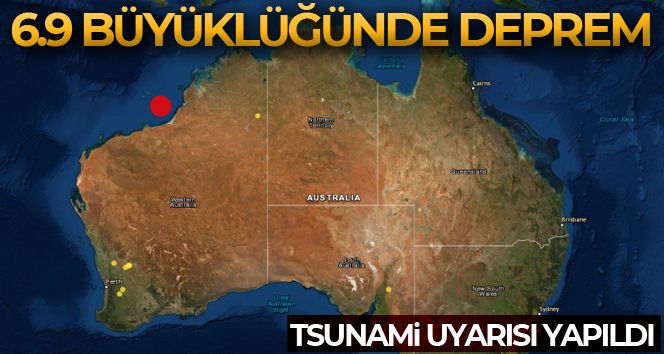 Avustralya'nın Macquarie Adası açıklarında 6.9 büyüklüğünde deprem