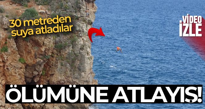 30 metrelik falezlerden denize ölümüne atlayış