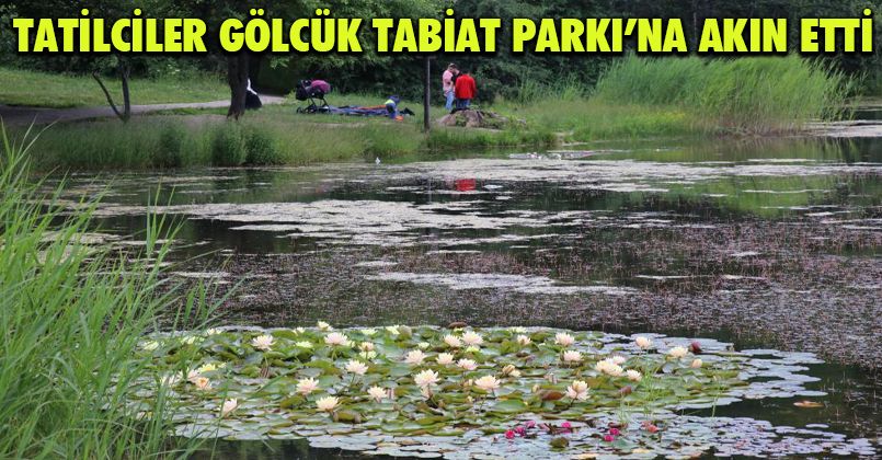 Yağmurlu günlerin ardından tatilciler Gölcük Tabiat Parkı’na akın etti
