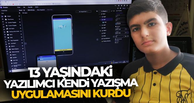 Diyarbakır'da 13 yaşındaki yazılımcı kendi yazışma uygulamasını kurdu
