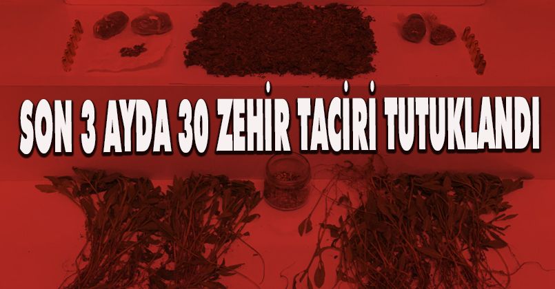 Zonguldak'ta son 3 ayda 30 zehir taciri tutuklandı
