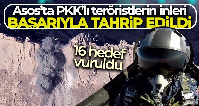 MSB, Asos'ta PKK'lı teröristlere yönelik hava harekatının detaylarını paylaştı