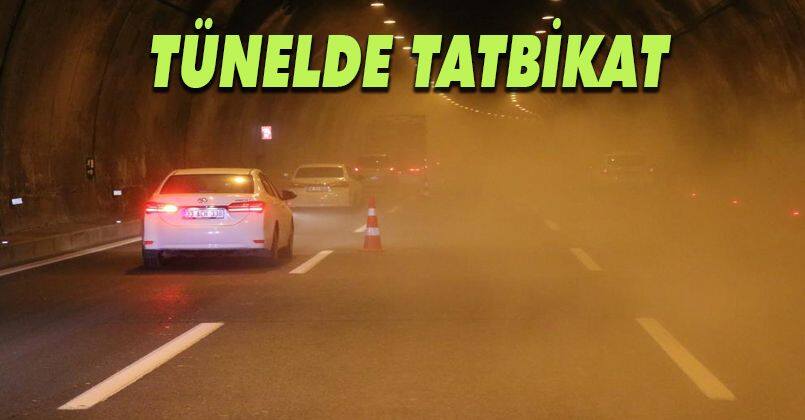 Bolu Dağı Tüneli'nde gerçeği aratmayan tatbikat