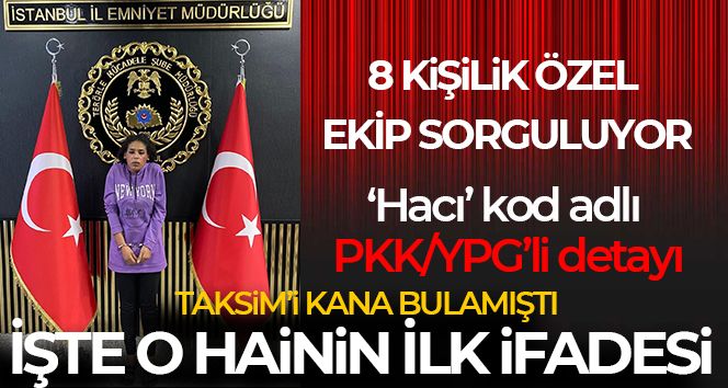 8 kişilik özel ekip tarafından sorgulanan terörist PKK/YPG kamplarından geldiğini tekrarladı