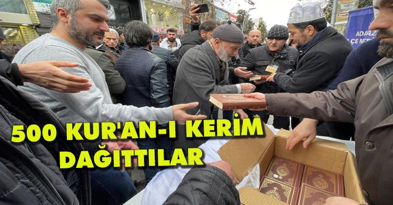 İsveç'teki saygısızlığa tepki olarak 500 Kur'an-ı Kerim dağıttılar