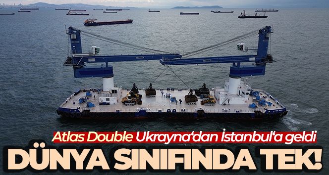 Dünyada sınıfında tek olan gemi, Ukrayna'dan Türkiye'ye geldi