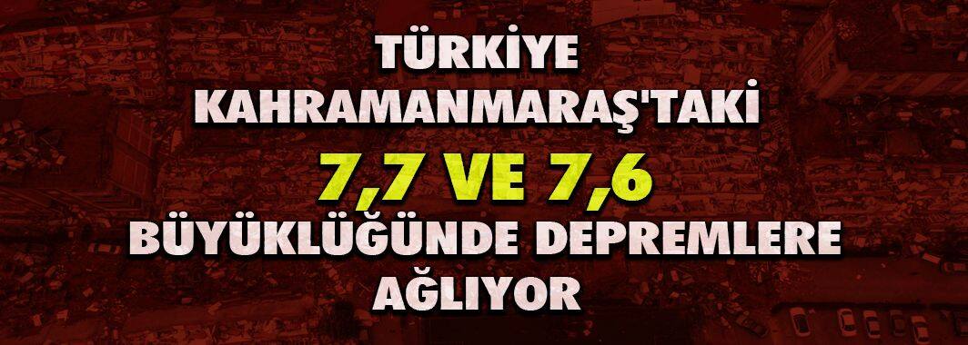 Kahramanmaraşta Bir Günde İki Büyük Deprem 7,7 Ve 7,6 Türkiyeyi Yasa Boğdu