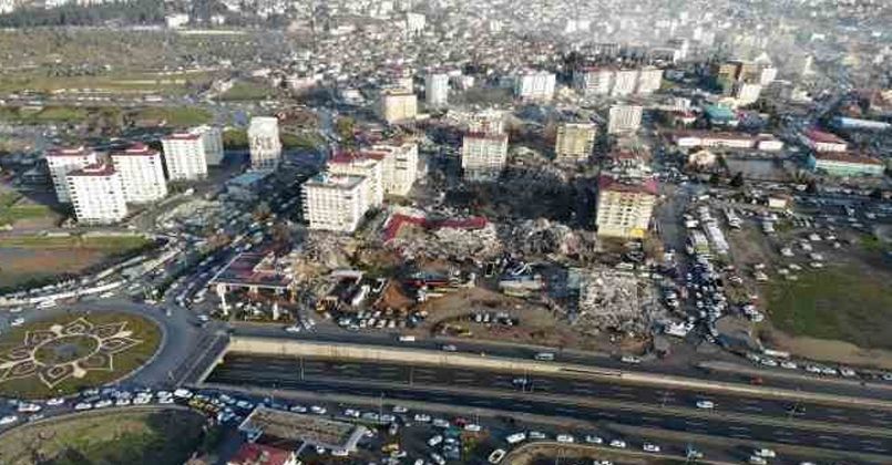 Kahramanmaraş'ta yıkım havadan görüntülendi