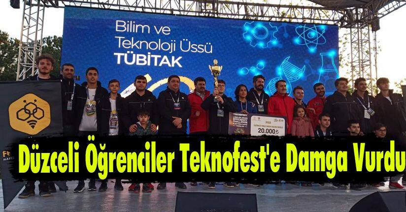 Düzceli Öğrenciler Teknofest'e Damga Vurdu