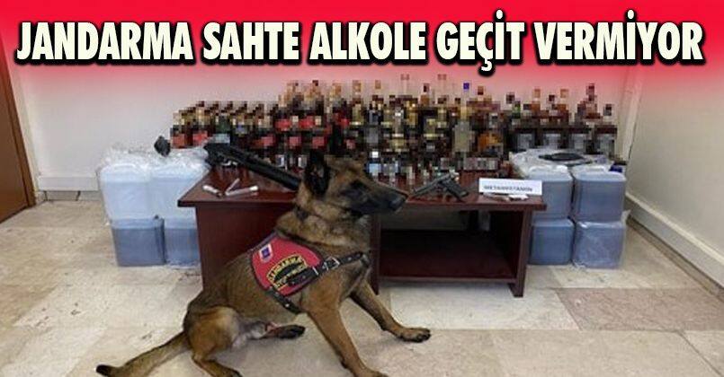 Jandarma sahte alkole geçit vermiyor