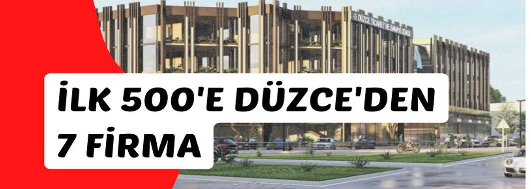İlk 500'e Düzce'den 7 Firma