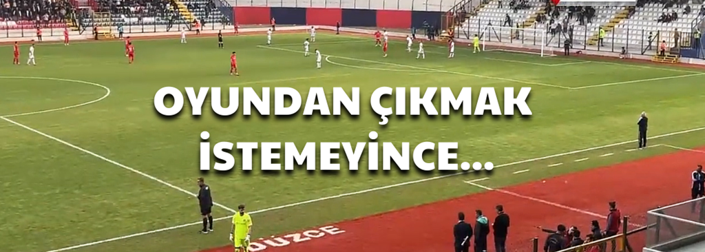 Düzcespor Maçında İlginç Anlar