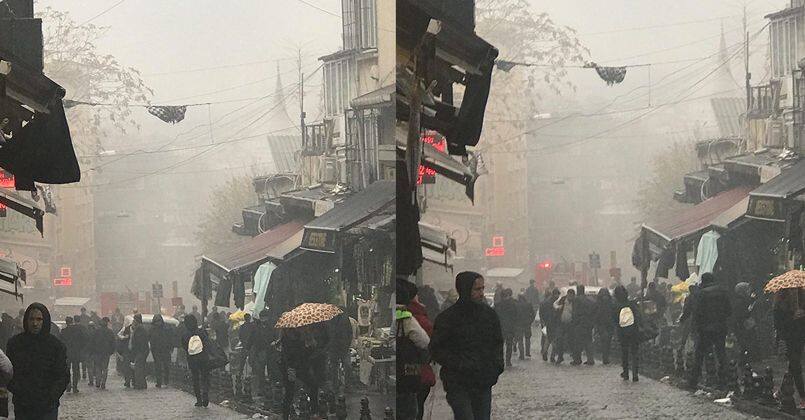 Fatih’te 6 katlı handa yangın paniği