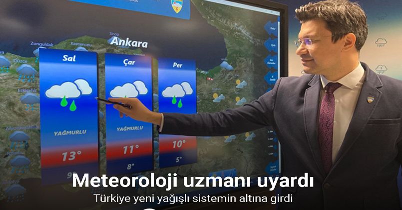 Türkiye yeni yağışlı sistemin altına girdi