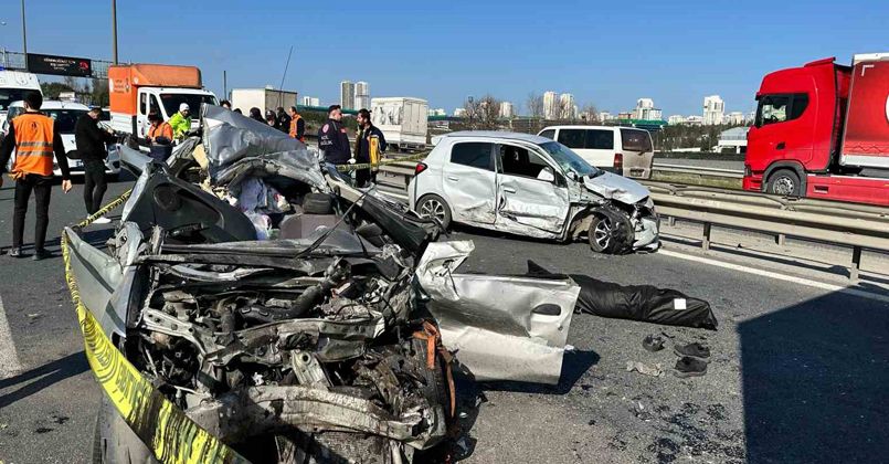 TEM Otoyolu’nda zincirleme trafik kazası: 1 ölü