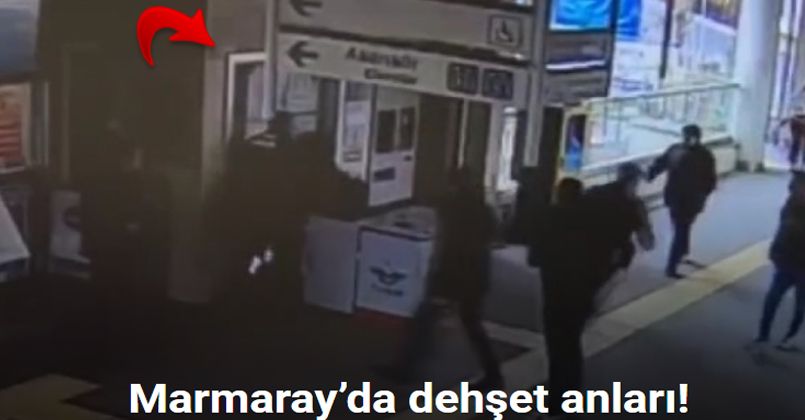 Marmaray’da temizlik personeli, kadın güvenliğe bıçakla saldırdı