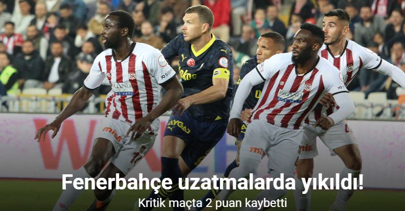 Fenerbahçe uzatmalarda yıkıldı! Kritik maçta 2 puan kaybetti
