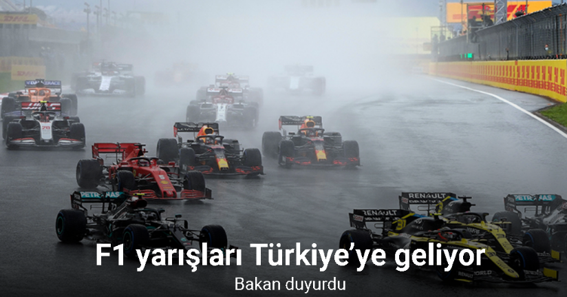 F1 yarışları Türkiye’ye geliyor