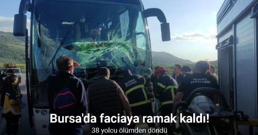 Bursa’da faciadan dönüldü: otobüs tıra arkadan çarptı