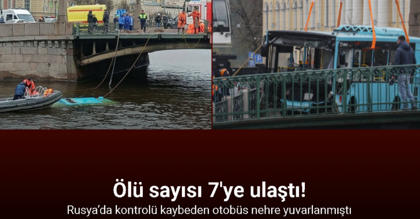 Rusya’da nehre uçan otobüste 7 kişi öldü