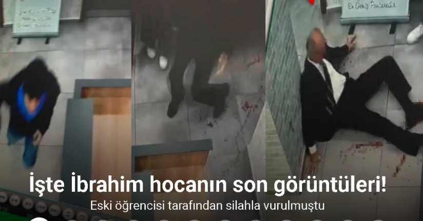 Eyüpsultan’da eski öğrencisi tarafından öldürülen Okul müdürünün son görüntüleri ortaya çıktı