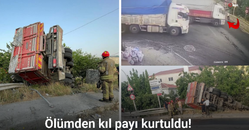 Başakşehir’de feci kaza: Bir kişi ölümden döndü, o anlar kamerada