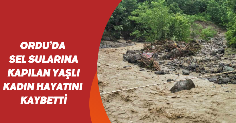 Ordu’da sel sularına kapılan yaşlı kadın hayatını kaybetti