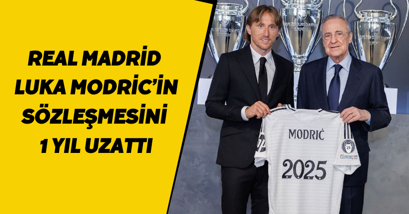 Real Madrid, Luka Modric’in sözleşmesini 1 yıl uzattı