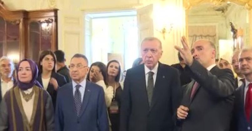 Cumhurbaşkanı Erdoğan, Yıldız Sarayı’nı gezdi