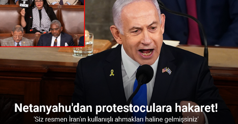 Netanyahu'dan protestoculara hakaret