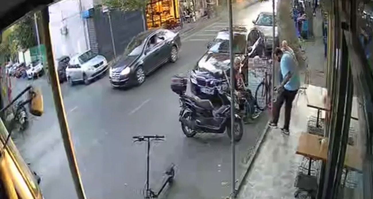 Sarıyer’de sokak ortasında silahlı saldırı: O anlar kamerada
