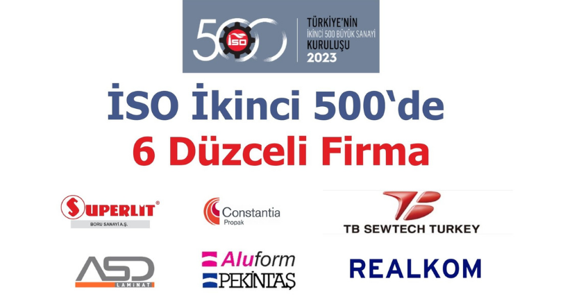 İSO İkinci 500’de 6 Düzceli Firma Yer Aldı