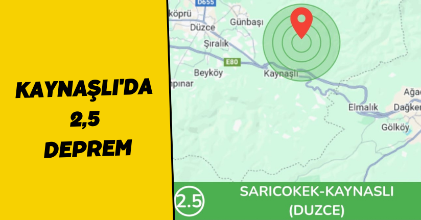 Kaynaşlı'da 2,5 Deprem