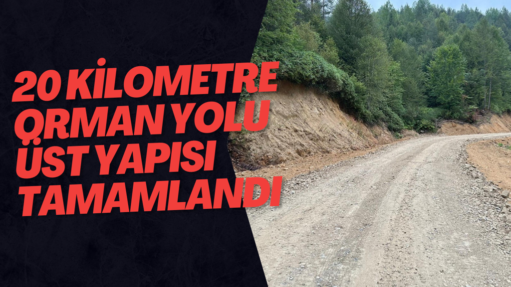 20 Kilometre Orman Yolu Üst Yapısı Tamamlandı