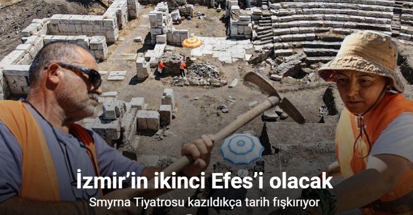 Smyrna Tiyatrosu kazıldıkça tarih fışkırıyor: İzmir’in ikinci Efes’i olacak