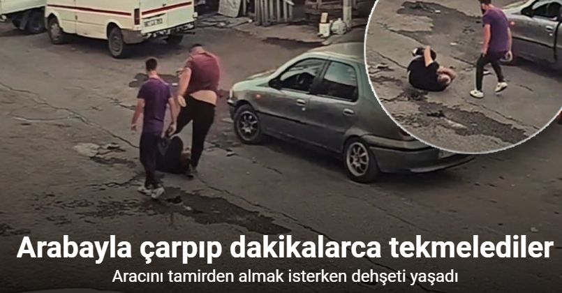 Aracını tamirden almak isterken dehşeti yaşadı