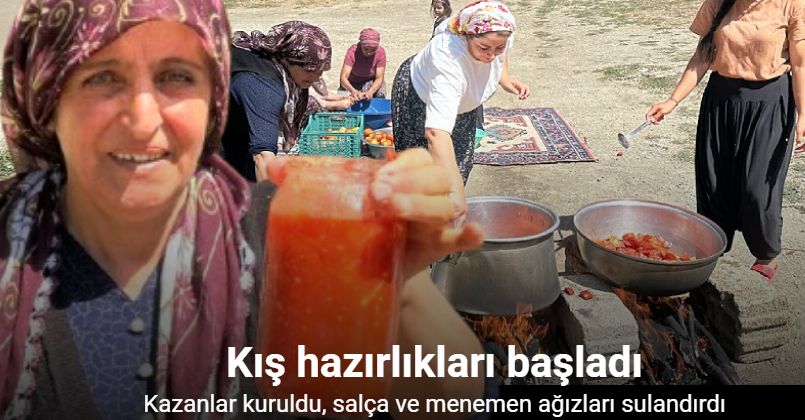 Yüksekovalı kadınlar kış hazırlıklarına başladı