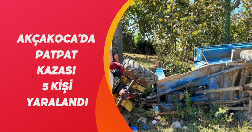 Akçakoca'da patpat kazası: 5 kişi yaralandı