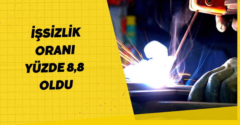 İşsizlik oranı yüzde 8,8 oldu