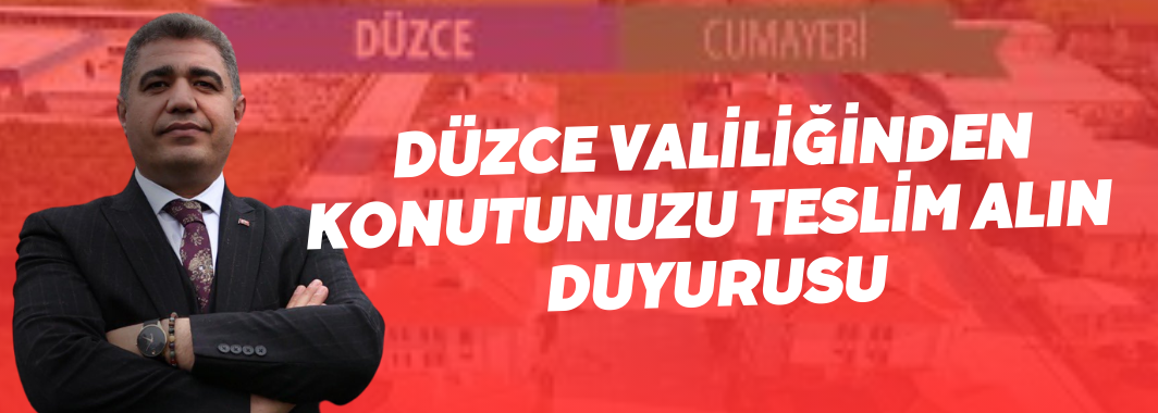 Düzce Valiliğinden 