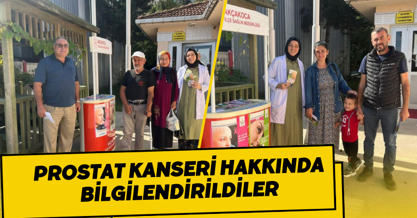 Prostat kanseri hakkında bilgilendirildiler