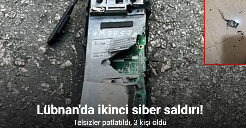 Lübnan'da ikinci siber saldırı! Telsizler patlatıldı, 3 kişi öldü