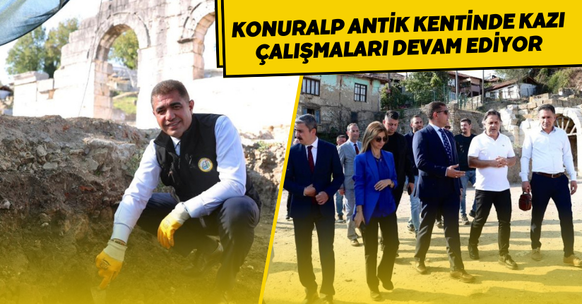 Konuralp antik kentinde kazı çalışmaları devam ediyor