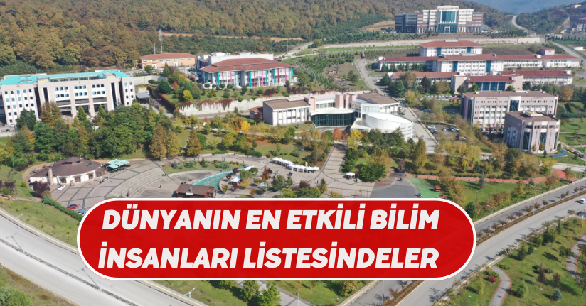 Dünyanın en etkili bilim insanları listesindeler