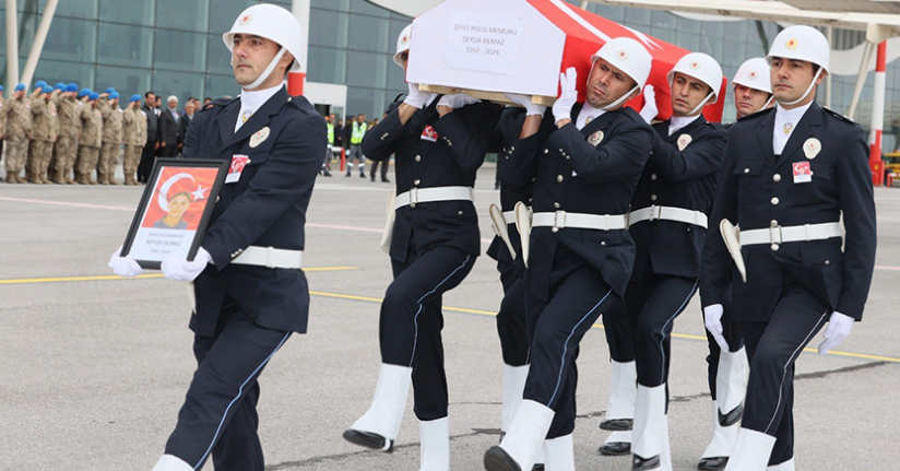 Şehit polis Şeyda Yılmaz’ın cenazesi memleketi Sivas’a getirildi