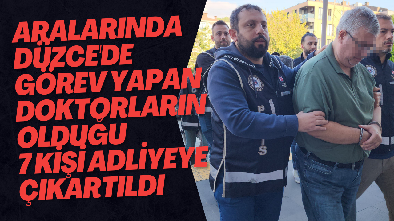 Aralarında Düzce'de Görev Yapan Doktorların Olduğu 7 Kişi Adliyeye Çıkartıldı