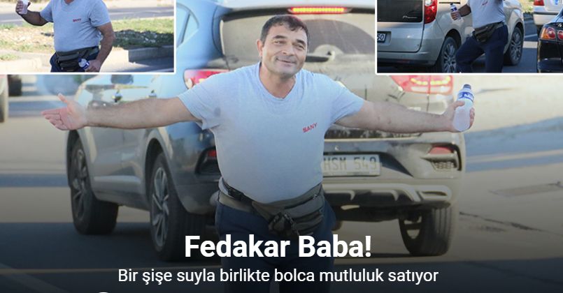 Bir şişe suyla birlikte bolca mutluluk satıyor