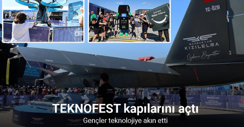 TEKNOFEST kapılarını açtı gençler teknolojiye akın etti