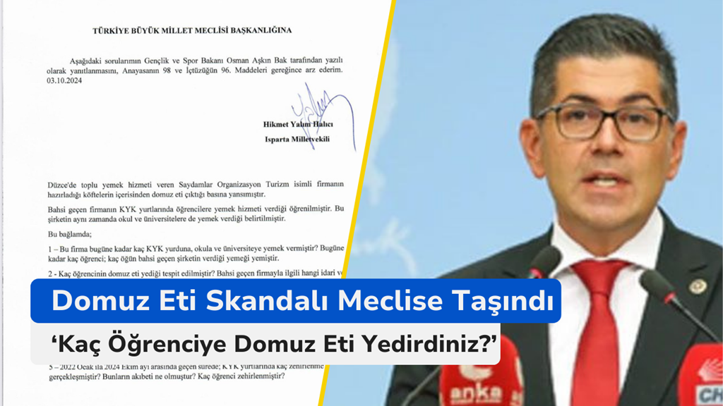 Domuz Eti Skandalı Meclise Taşındı