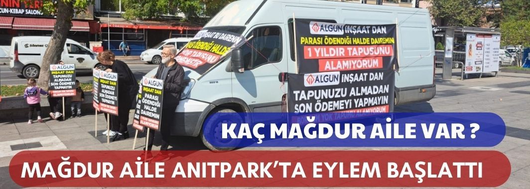 Mağdur Aile Anıtpark'ta Eylem Başlattı